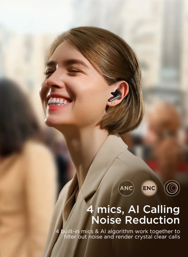جوي روم سماعات أذن ANC True اللاسلكية BT 5.4 تدعم الاتصال بجهازين لاسلكيًا، و4 ميكروفونات، وسماعة أذن تعمل بتقنية الذكاء الاصطناعي للحد من الضوضاء - Image 5