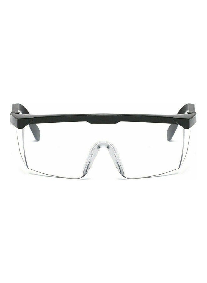Generic Safety Goggles Adjustable Leg Protective Eye Glasses Work Lab Anti Fog Clear Lens Anti-droplets Goggles Lenses Color:Black eyebrow anti-fog  - Image 1
