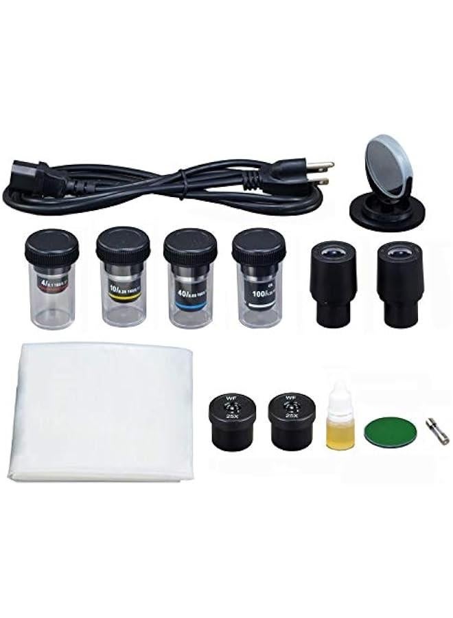 Arabest 40X-2500X Advance Darkfield LED Trinocular Compound Microscope with 9MP Digital Camera - Image 5