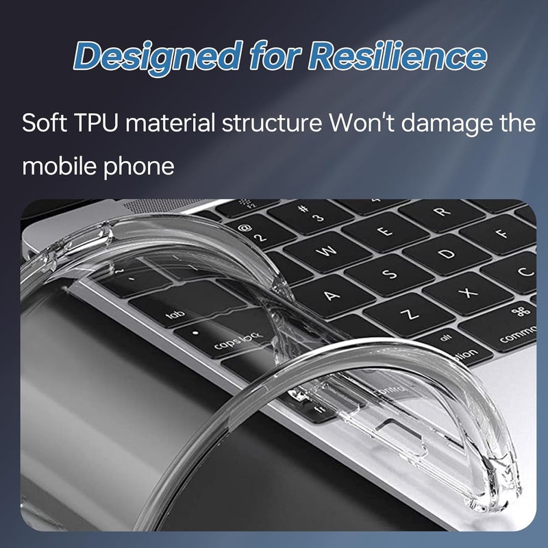 UltiUnison متوافق مع غطاء خلفي شفاف من TPU لهاتف Samsung Galaxy S25FE، غطاء حماية شفاف للهاتف لـ Galaxy S25FE 5G - Image 5