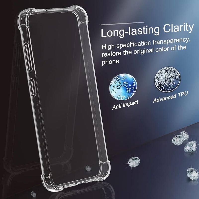 UltiUnison متوافق مع غطاء خلفي شفاف من TPU لهاتف Samsung Galaxy S25FE، غطاء حماية شفاف للهاتف لـ Galaxy S25FE 5G - Image 4
