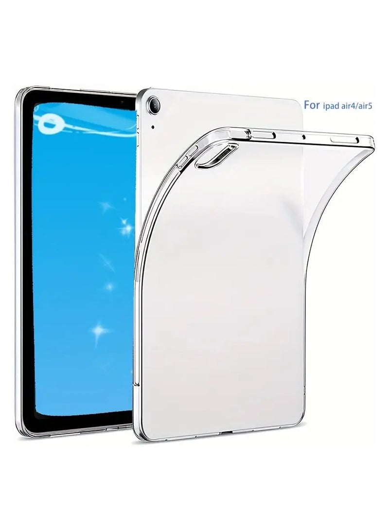 راكسوم حافظة لجهاز iPad Fit من مادة TPU ممتصة للصدمات وغطاء حماية خلفي شفاف كريستالي لجهاز iPad Air 4 مقاس 10.9 بوصة - Image 2