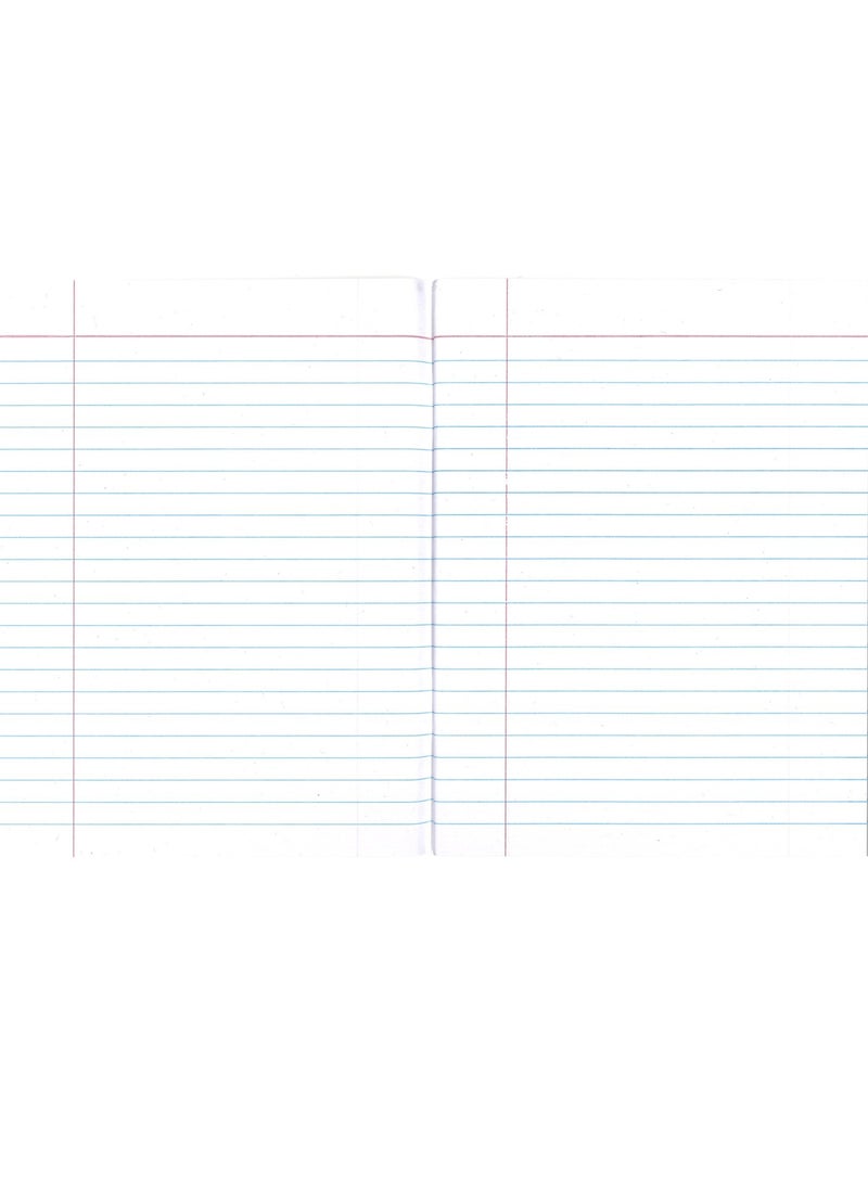 Psi - 6-Piece Single Lined Exercise Notebook With Left Margin 100 Pages A5 Size - Image 1