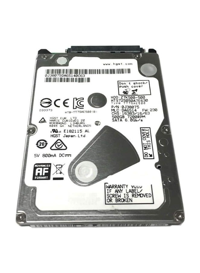 500GB 7200RPM 32MB Cache SATA 6.0Gb/s 2.5-inch Internal Notebook Hard Drive - Image 2