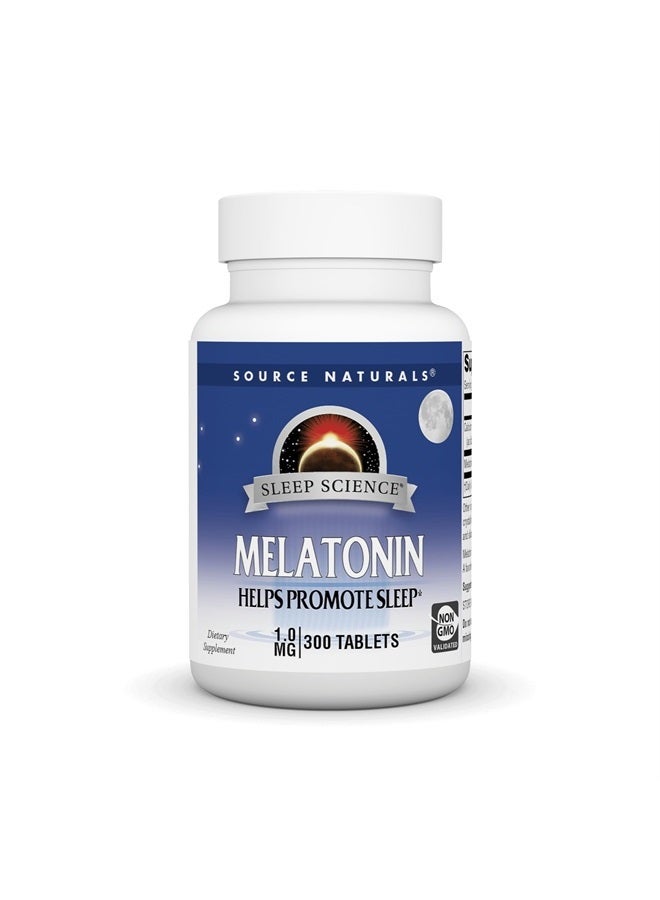 Source Naturals Sleep Science Melatonin 1 mg - 300 Tablets - Image 1