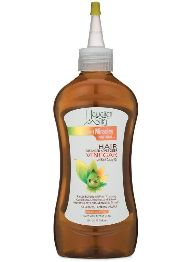 Hawaiian Silky Apple Cider Vinegar Hair Balance With Black Castor Oil 237 ML  - Image 1