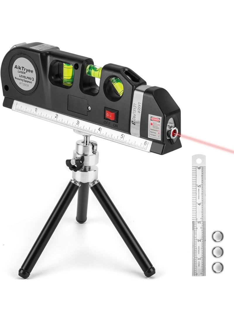 DIY Crafts DIY Crafts Laser Level Line Tool Multipurpose Laser Level Kit Standard Cross Line Laser level Laser Line leveler Beam Tool Metric Rulers 8ft25M Picture Hanging cabinets Tile Walls XL 1 Count  - Image 5