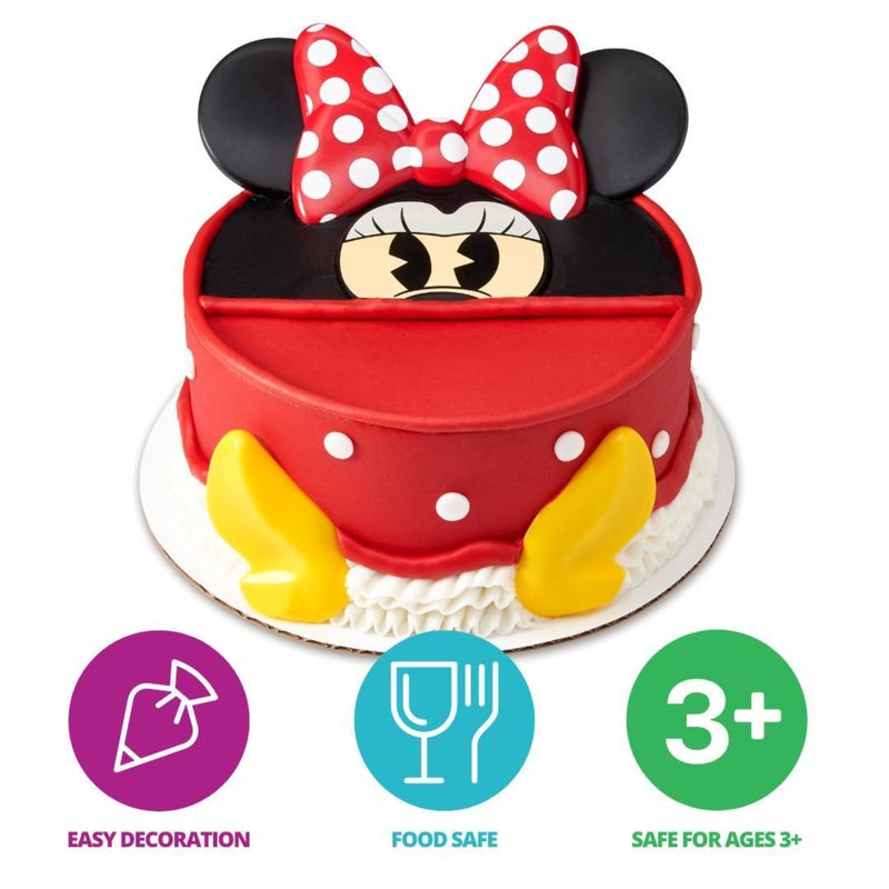 DecoPac DecoSetÂ® Disney's Minnie Mouse Creations Cake Topper, 6-Piece Disney's Minnie Mouse Cake Decoration - Image 4