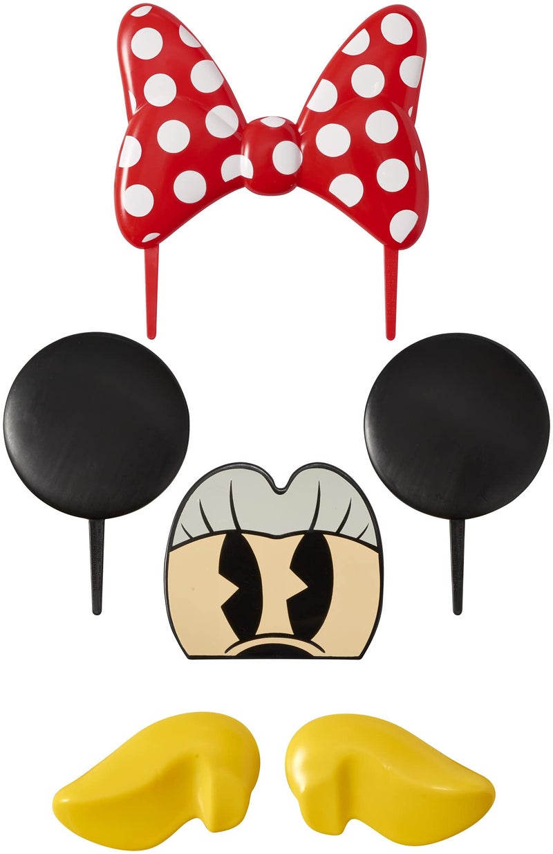 DecoPac DecoSetÂ® Disney's Minnie Mouse Creations Cake Topper, 6-Piece Disney's Minnie Mouse Cake Decoration - Image 2