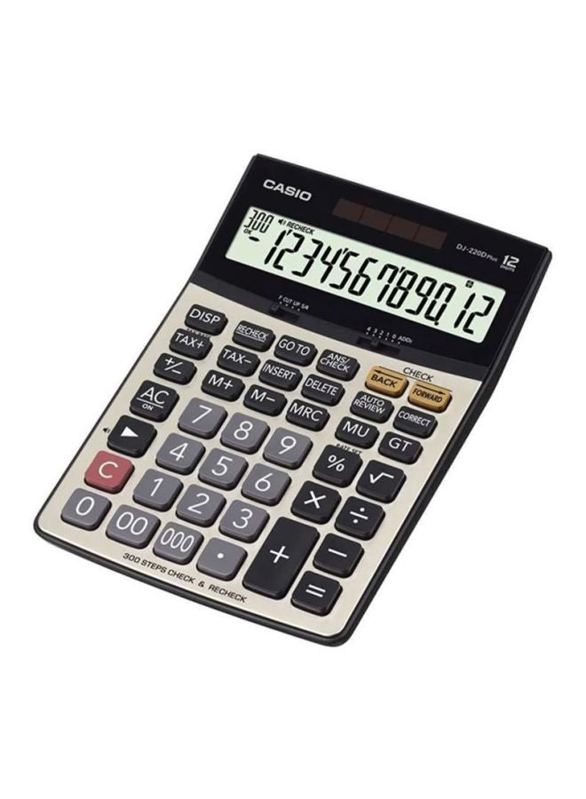 CASIO 12-Digit Financial And Business Calculator DJ-220D Plus Silver/Black/Grey - Image 2