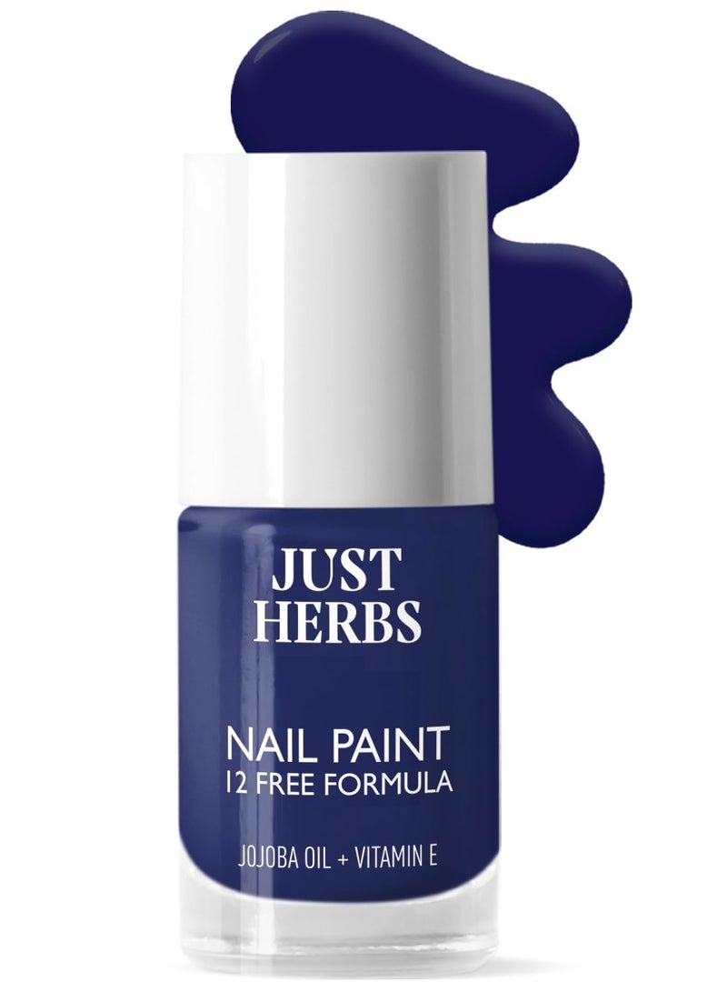 Just Herbs Nail Polish 12 COLOUR Midnight Blue - Image 1