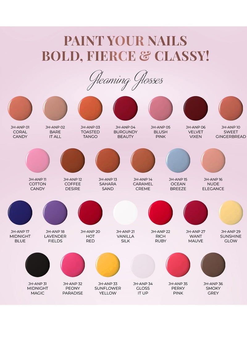 Just Herbs Nail Polish 12 COLOUR Midnight Blue - Image 2