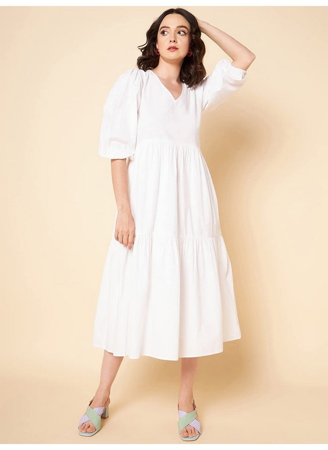 High Star Cotton Pleated Maxi Women Dress (HSWDRS23005_WH_White_XL) - pzsku/ZB5D97DF7F6C68C239919Z/45/_/1737720850/6804e214-fc4d-42e0-a739-3d7d163223c3