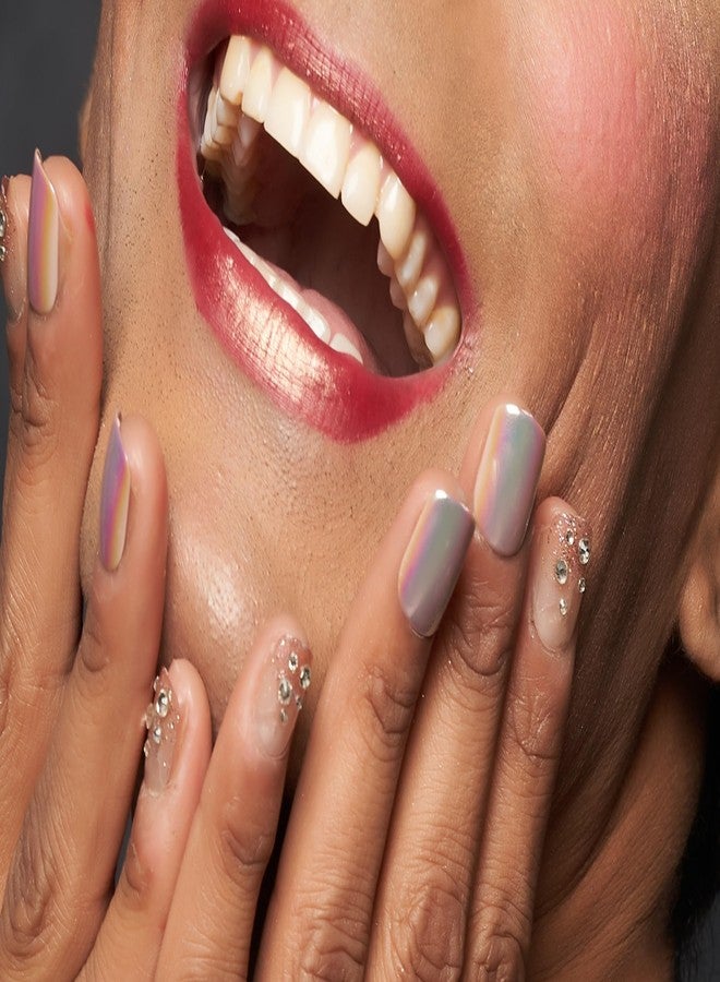 ليك أظافر صناعية وردية اللون قابلة للضغط من ليك - 30 قطعة، طقم فن الأظافر، أظافر فرنسية، أظافر صناعية قابلة لإعادة الاستخدام، أظافر صناعية، أظافر قابلة للضغط، طقم تمديد الأظافر (لا حاجة للغراء) - Image 2