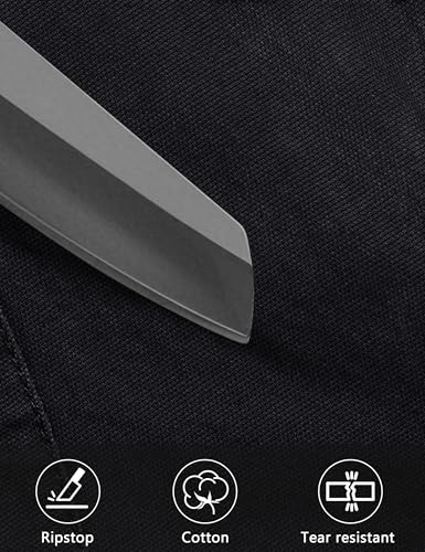 CRYSULLY بنطلونات عمل CRYSULLY للرجال بنطلونات تكتيكية غير رسمية للمشي شتوية قطنية قتال سوداء 38 - Image 5