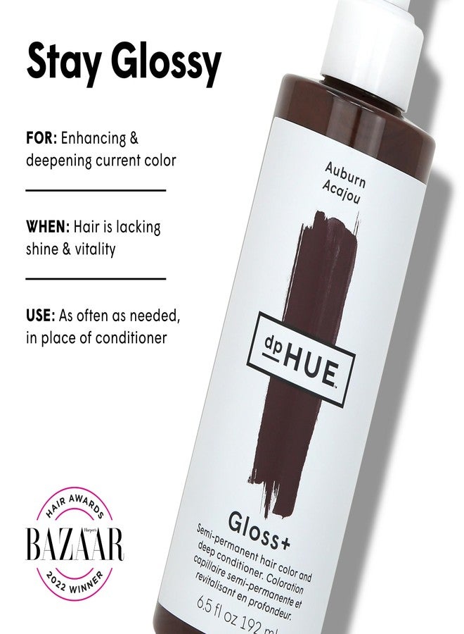 dpHUE Gloss+, Auburn - 6.5 oz (8-12 Applications) - Semi-Permanent Hair Color & Conditioner - Lasts Up to Eight Washes - Paraben, SLS & SLES Sulfate Free - Vegan, Leaping Bunny Certified - Image 2