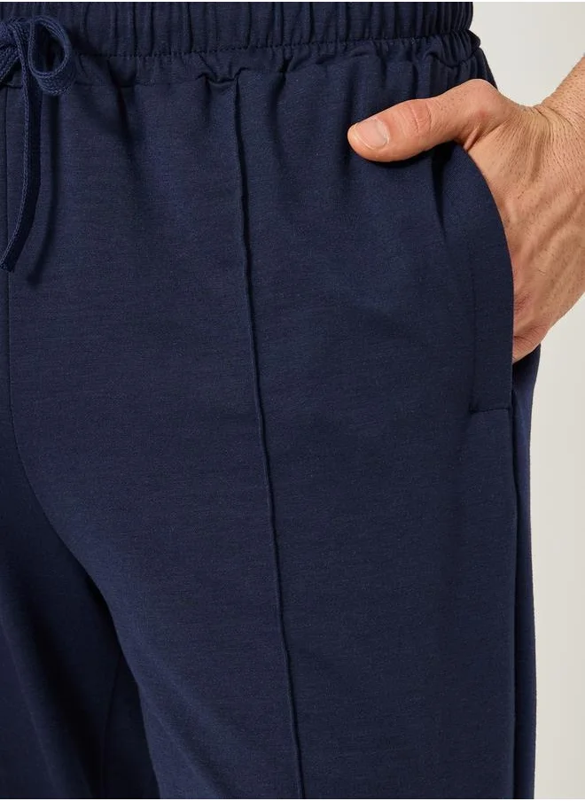 ستايلي Slim Fit Pintuck Pant With Drawstring