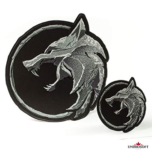 Embrosoft The Wolf Amulet Patch / TV Series and Game Emblem / Embroidered Iron On (3.8" x 3.9") - Image 4