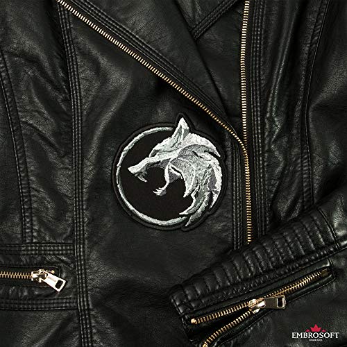 Embrosoft The Wolf Amulet Patch / TV Series and Game Emblem / Embroidered Iron On (3.8" x 3.9") - Image 5