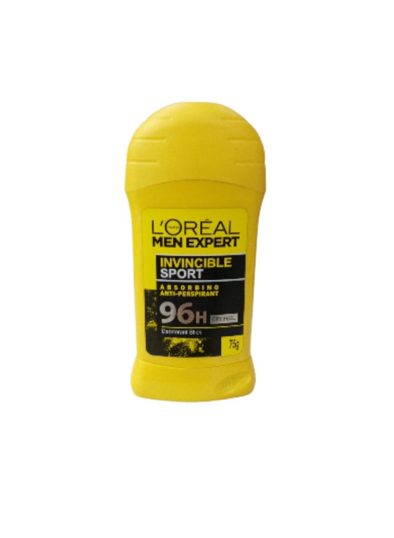 لوريال باريس ستيك مزيل عرق إنفنسابل سبورت للرجال – حماية حتى 96 ساعة – 75 جم - Image 1