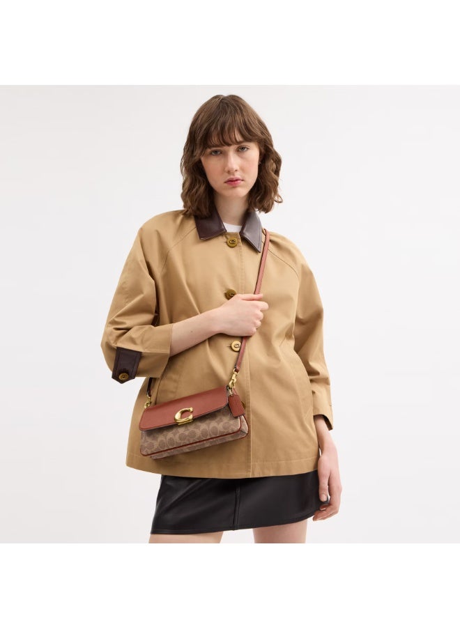 كوتش اوت ليت كيس الكتف النفاث - مدرب - جلد - بني - Image 4