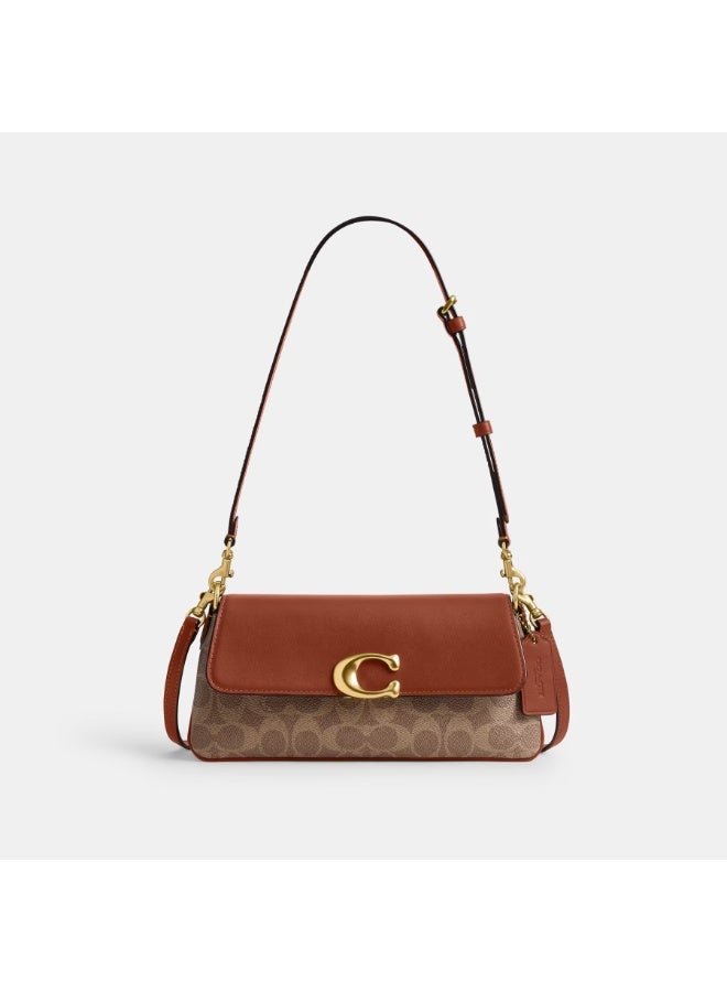 كوتش اوت ليت كيس الكتف النفاث - مدرب - جلد - بني - Image 1