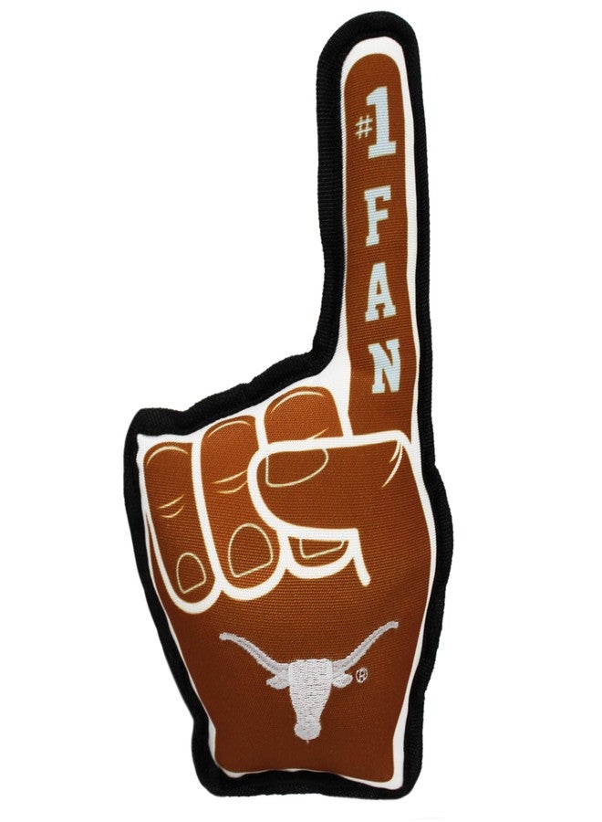 بتس فيرست لعبة Pets First NCAA Texas Longhorns #1 للمشجعين. أفضل لعبة رياضية للكلاب بحواف مخيطة بخياطة مزدوجة ومصنوعة من النايلون المتين، محشوة بحشوة بوليستر قابلة للمضغ وصفارة داخلية. - Image 2