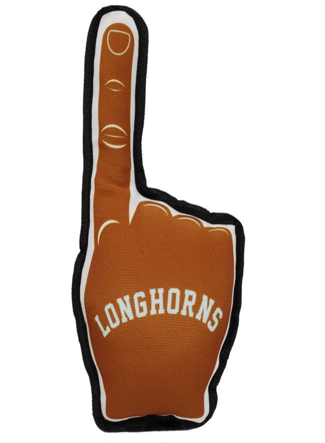 بتس فيرست لعبة Pets First NCAA Texas Longhorns #1 للمشجعين. أفضل لعبة رياضية للكلاب بحواف مخيطة بخياطة مزدوجة ومصنوعة من النايلون المتين، محشوة بحشوة بوليستر قابلة للمضغ وصفارة داخلية. - Image 3