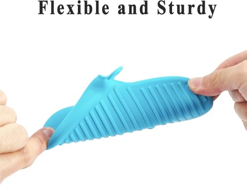PureBake Baking Gloves for Oven and Microwave - 2PCS Silicone Oven Mitts Heat Resistant, Silicone Potholders for Kitchen, Mini Rubber Oven Glove Kitchen Mittens, Cute Cooking Mitts (Random Color) - Image 3