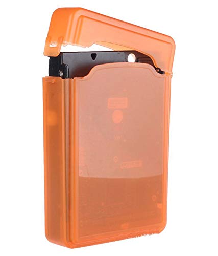 AlexVyan HDD Protector Plastic Box for 3.5" IDE SATA HDD Hard Disk Drive Protection Case Cover Enclosure Storage Box (Pack of 2 - Orange) - Image 2