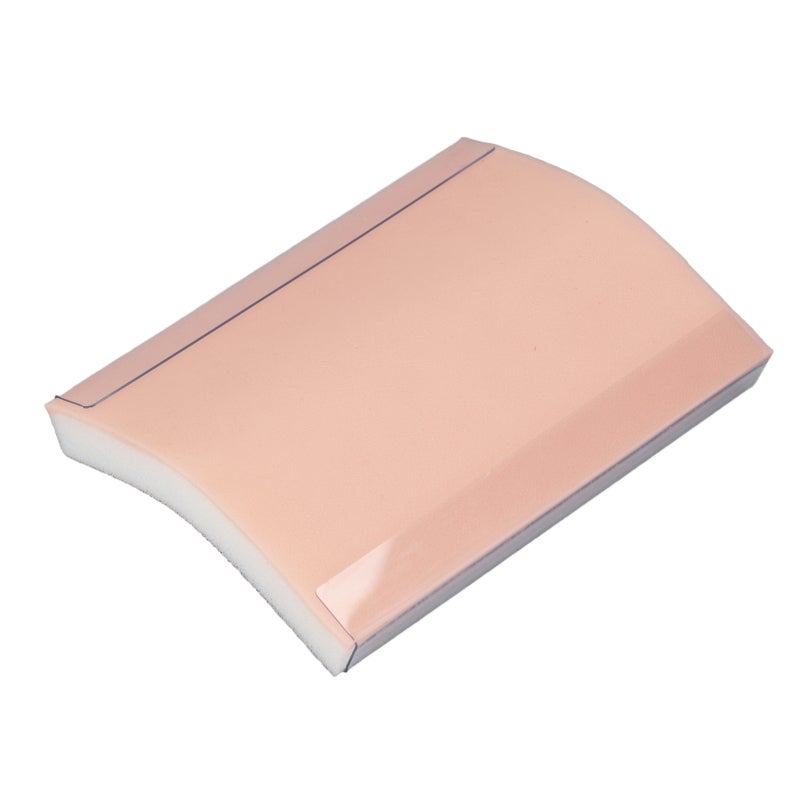 Silicone Suture Practice Pad: Curved Base, Lifelike Wound Simulation - Versatile Reusable Training Model for Student Nurses and Healthcare Skill Development - Image 1