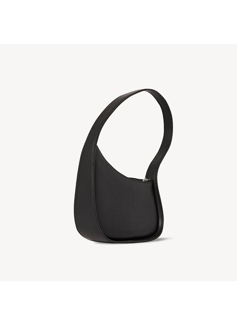 Generic - the row bag kendou womens high-grade leather hand-held half moon shoulder underarm bag Black - Image 1