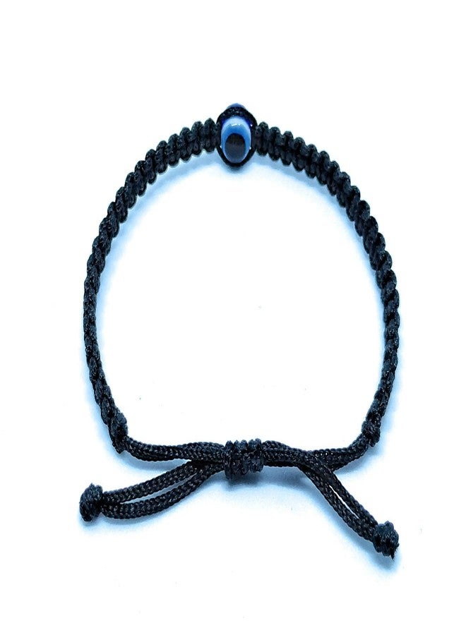Jewel string Evil eye bracelet with black cord adjustable for Male,Female - Image 4