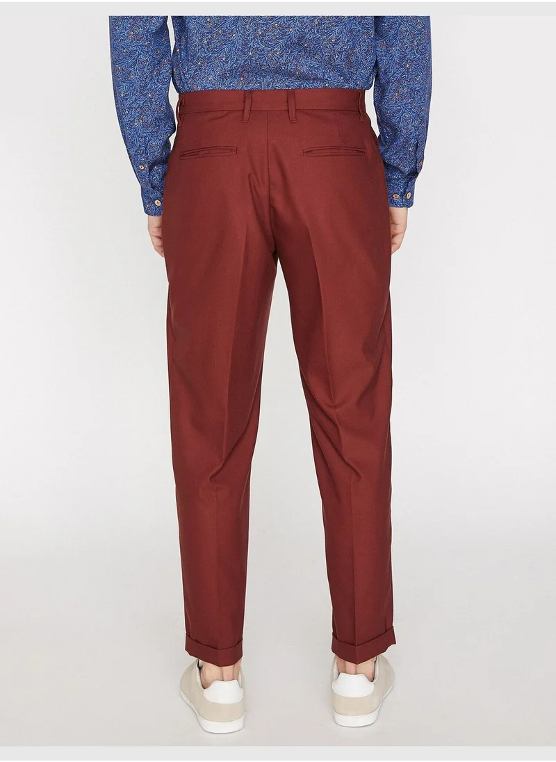 كوتون Pocket Detailed Trousers Slim Fit