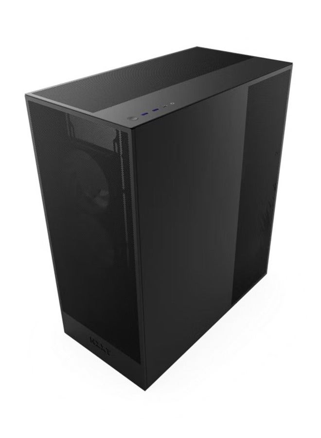 NZXT H7 Flow RGB Mid-Tower ATX Case, High-Airflow Design, 3x F140 RGB Fans Included, Dedicated GPU Cooling, Supports Up to 420mm Radiators, 10-Fan Capacity, USB-C Top I/O, Tool-less Access, Black | CM-H72FB-R1  - Image 4