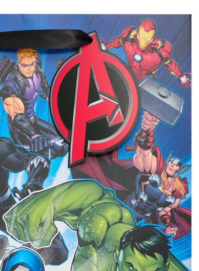 UK Greetings | Marvel The Avengers Large Gift Bag for Boy | Party Bags for Presents | Birthdays/Weddings/Father's Day | Heroes Design | 26.7 x 33 x 13.7 cm - Image 4