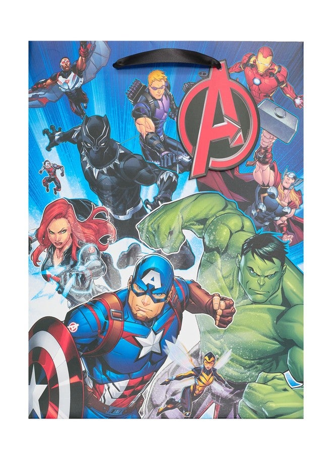 UK Greetings | Marvel The Avengers Large Gift Bag for Boy | Party Bags for Presents | Birthdays/Weddings/Father's Day | Heroes Design | 26.7 x 33 x 13.7 cm - Image 1