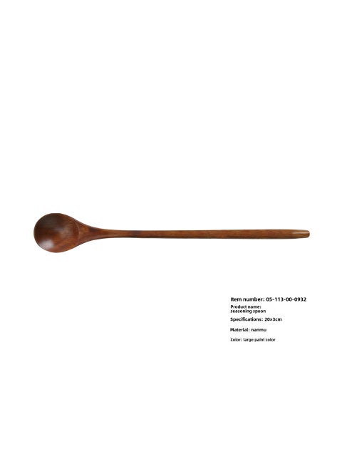 Elegant Wooden Long Handle Spoon Set20*3cm large paint color 20*3cm large paint color