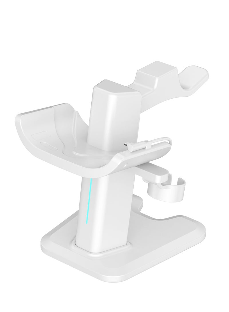 General Available for Meta Quest 3 headset charging dock, VR display stand accessories compatible with Meta Quest 3 VR headset and touch controllers, stand stand mount with LED light  - Image 1