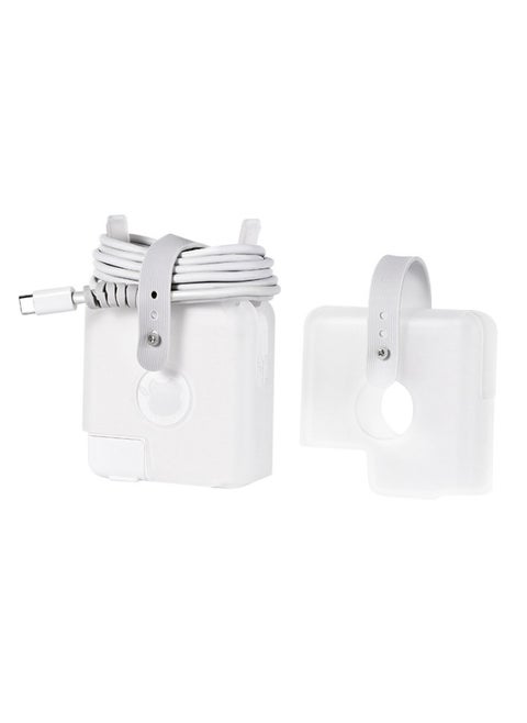 BENWIS MacBook Power Case Apple Laptop Charger Case Apple Adapter Case-Color:Matte White-Applicable Model:70W