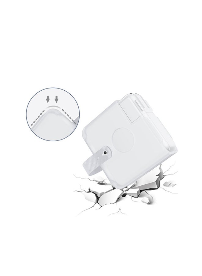Generic - BENWIS MacBook Power Case Apple Laptop Charger Case Apple Adapter Case-Color:Matte White-Applicable Model:70W - Image 1