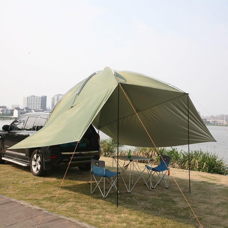 Latourreg Outdoor Camping Car Tailgate Canopy Shade Tent car gazebo tent Large Car Rear Tent SUV Awning for Sun Shelter - Image 1