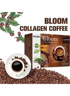 NUGEN 2-PACK Bloom Collagen Coffee 100% Organic and Glutathione, Diet Coffee Slimming Coffee Gluta Collagen Detox Premium with Collagen Coffee (10g*10bags*2)  - Image 2