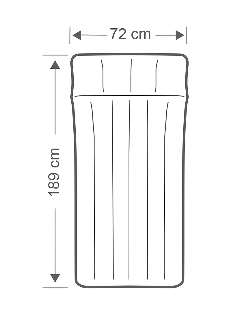 انتكس طقم بساط التخييم أبيض/أزرق 72x189x20 سم - خفيف الوزن وقابل للحمل - Image 4