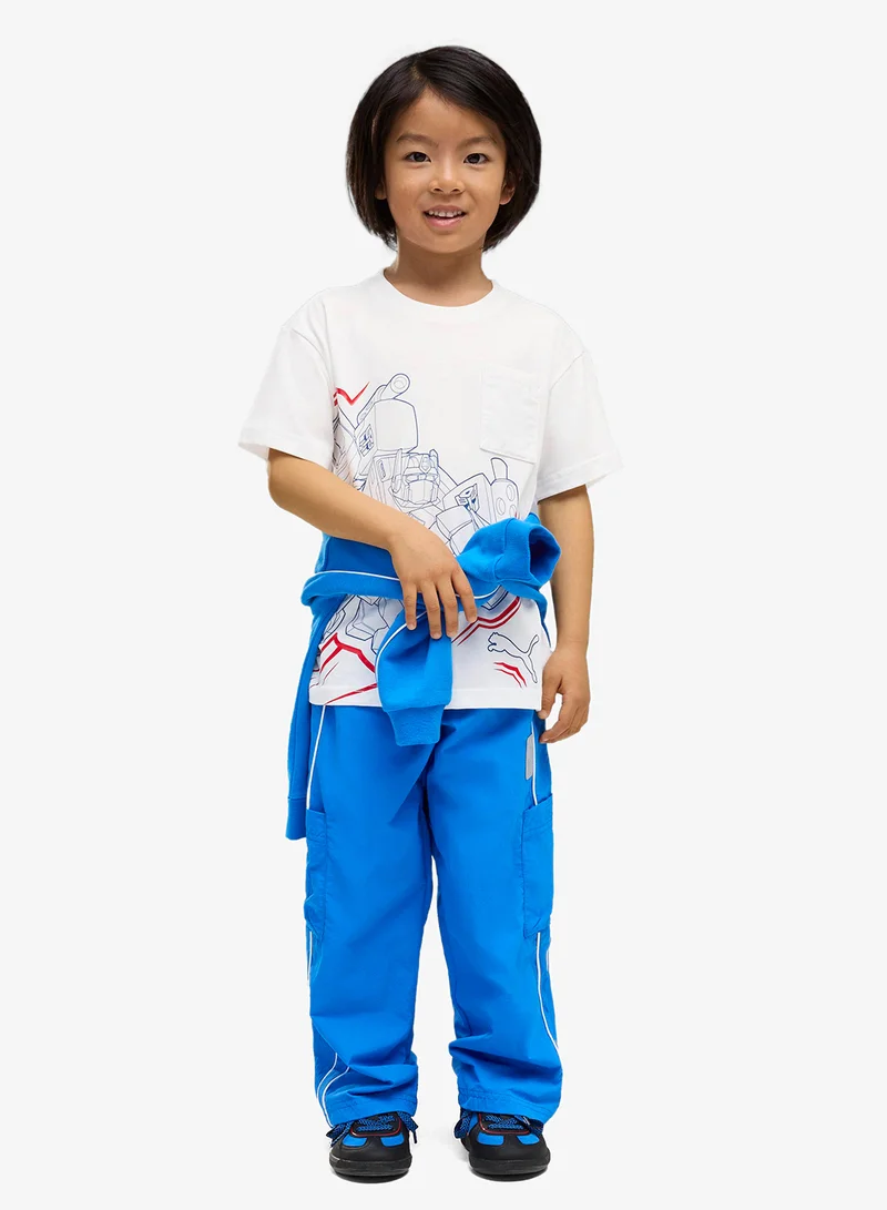 Puma PUMA White Kids X Transformers Relaxed Graphic T-Shirt  | Best Price UAE