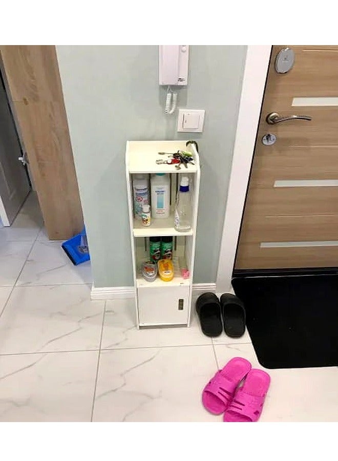 fashionhome Bathroom And Kitchen Shelf Storage Cabinet One Piece 23 x 23 x 90 cm - Image 4