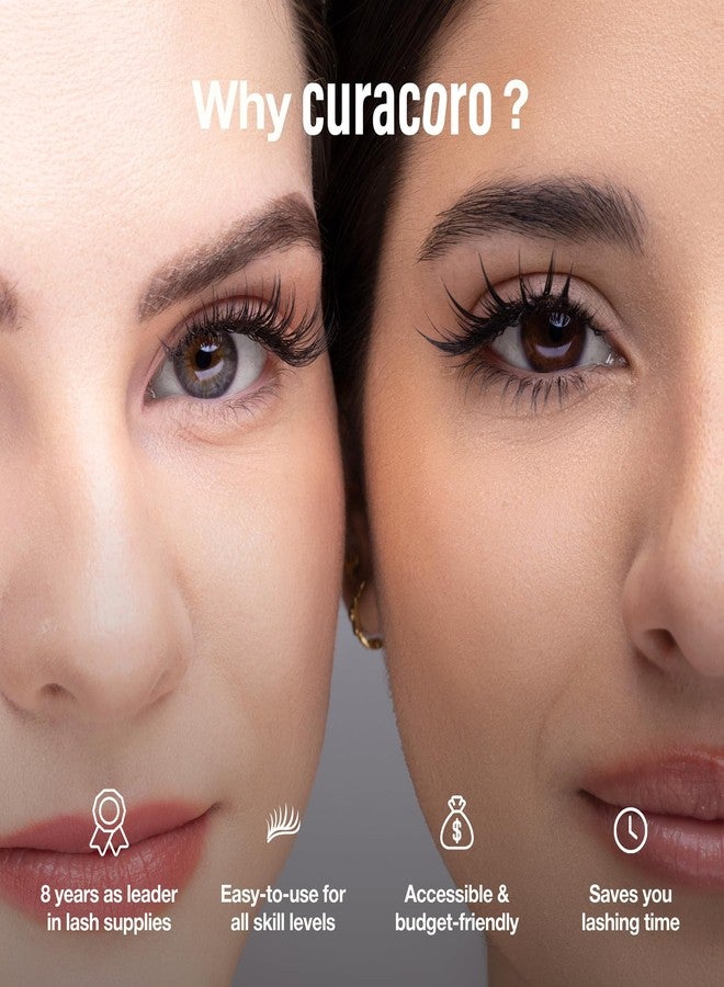 رموش كوراكورو كاميليا بروميد - رموش بروميد كثيفة مصنوعة يدويًا من 5D إلى 10D، تجعيد C CC D، سمك 0.03~0.07 مم، أطوال مختلطة من 7 إلى 14 مم، رموش بروميد احترافية تدوم طويلًا - Image 2