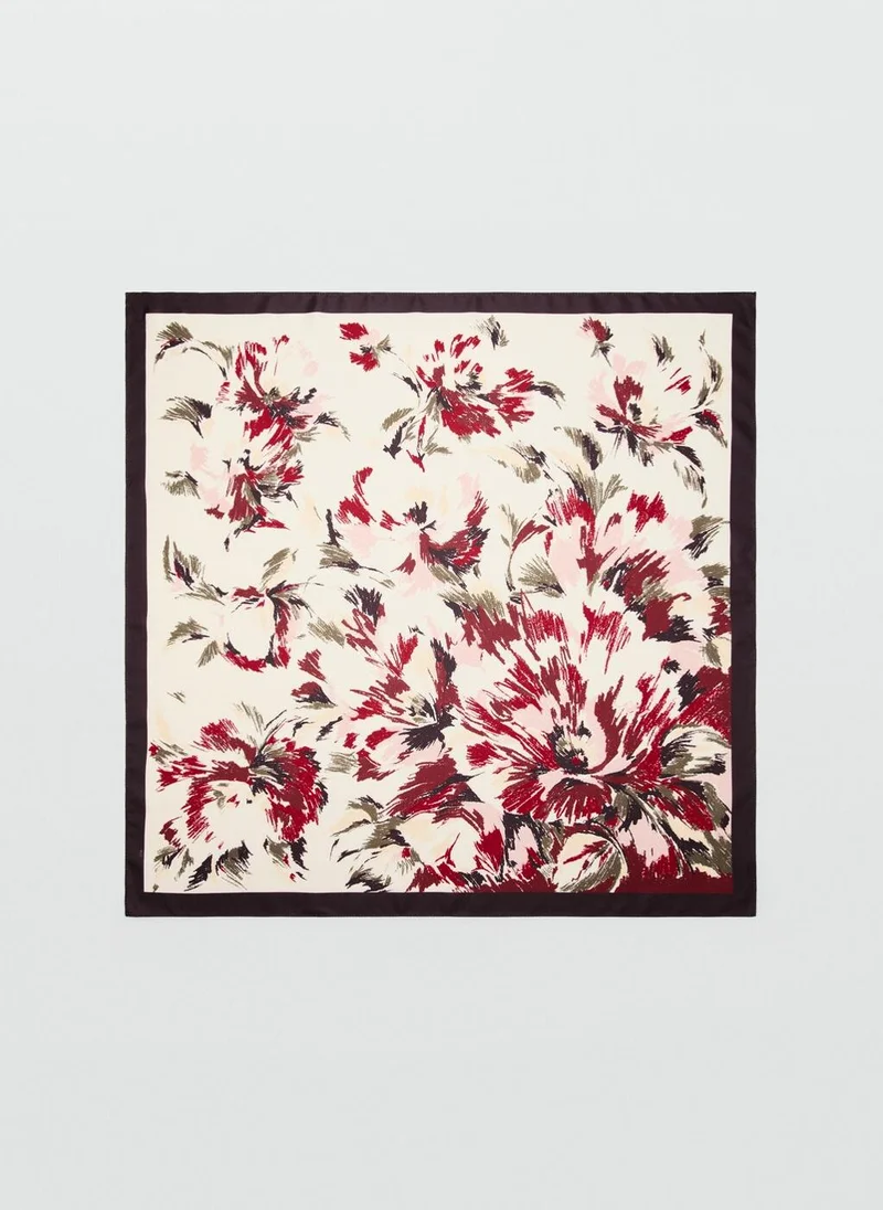 مانجو Flowers printed scarf