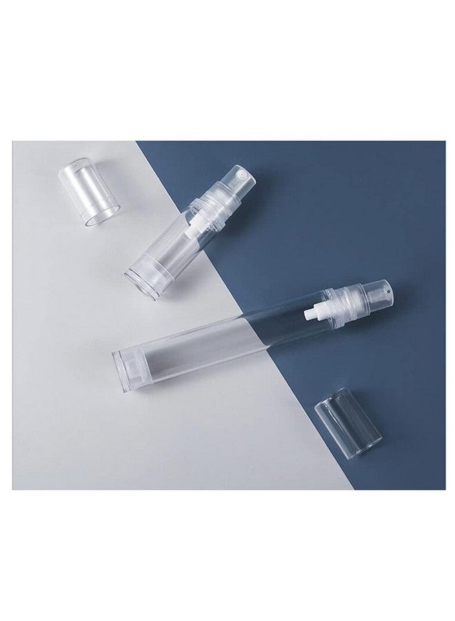 ericotry 12Pcs Empty Clear Portable Refillable Plastic Airless Vacuum Pump Bottles Travel Make-Up Container Cream Lotion Sample Packing Toiletries Liquid Storage Container Vial Jars(5Ml/0.17Oz) - Image 4