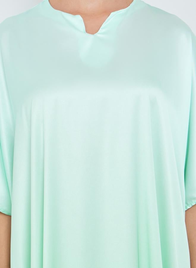 Amirah Women Green Ombre Print Kaftan - Image 4